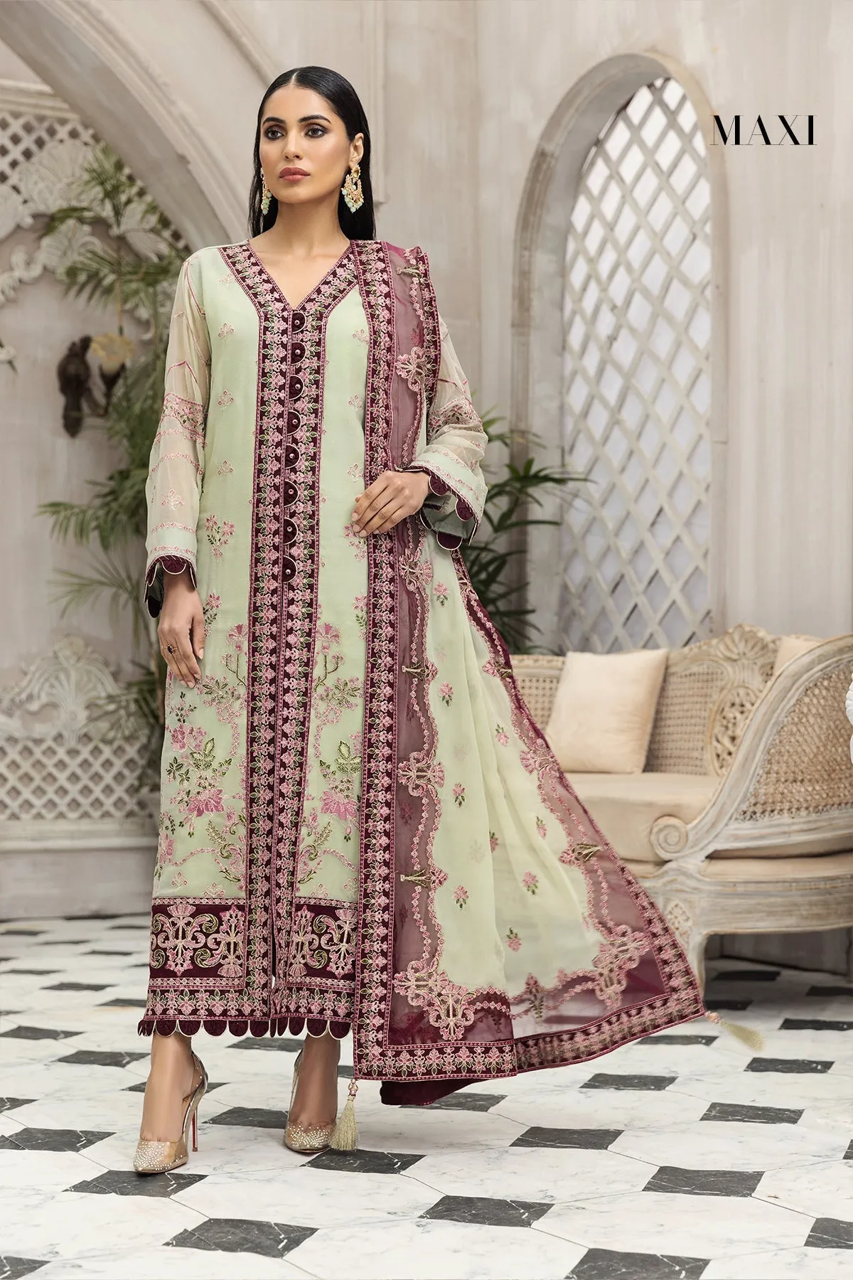 Alizeh Ik Dastaan Embroidered Chiffon Collection – Nora
