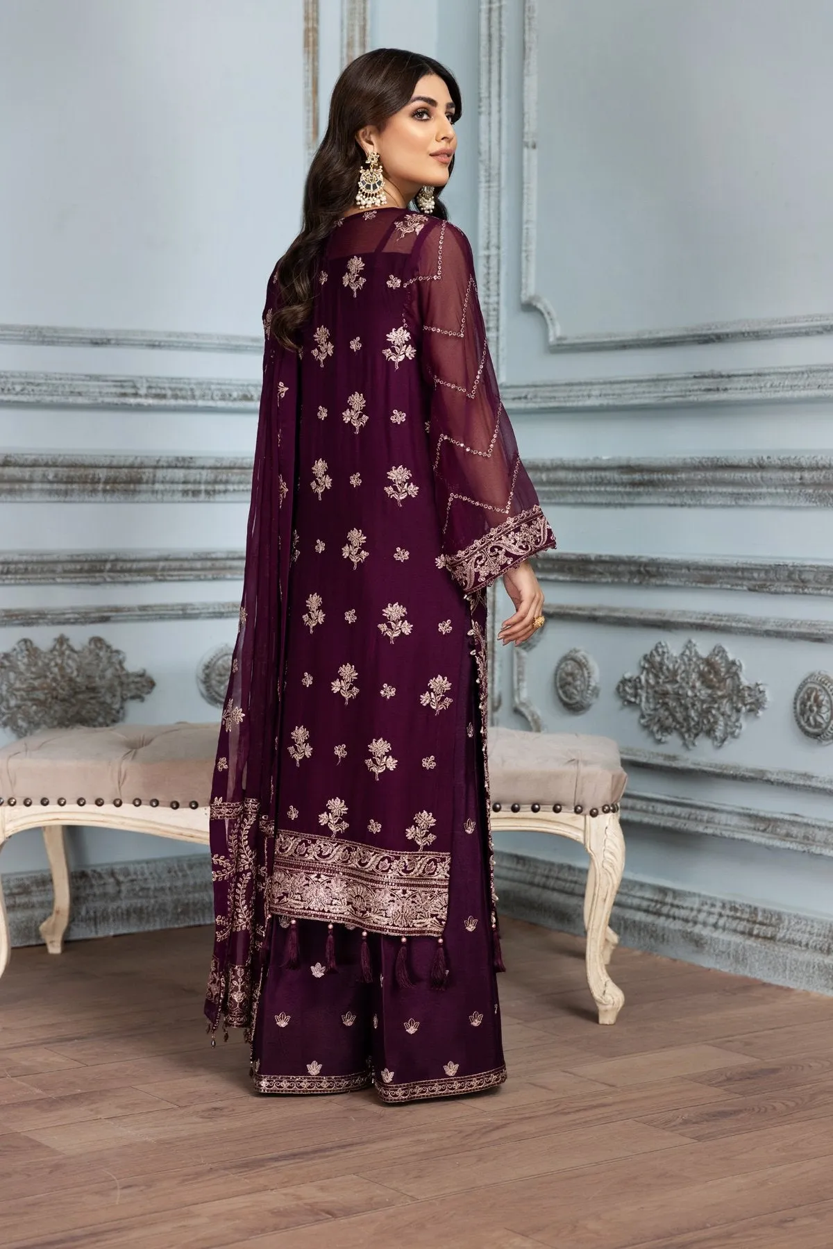 Alizeh Mah-e-Ru Festive Embroidered Chiffon Collection '– Lailomah