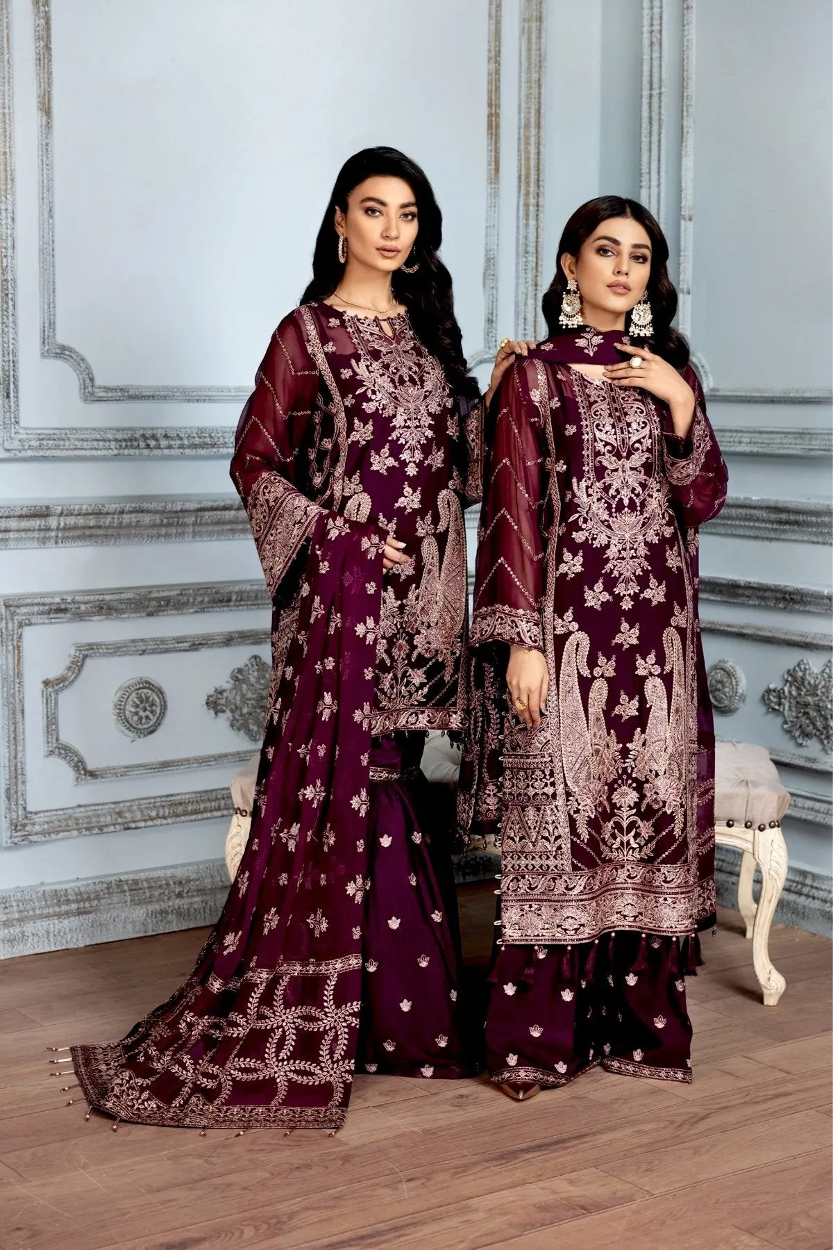 Alizeh Mah-e-Ru Festive Embroidered Chiffon Collection '– Lailomah