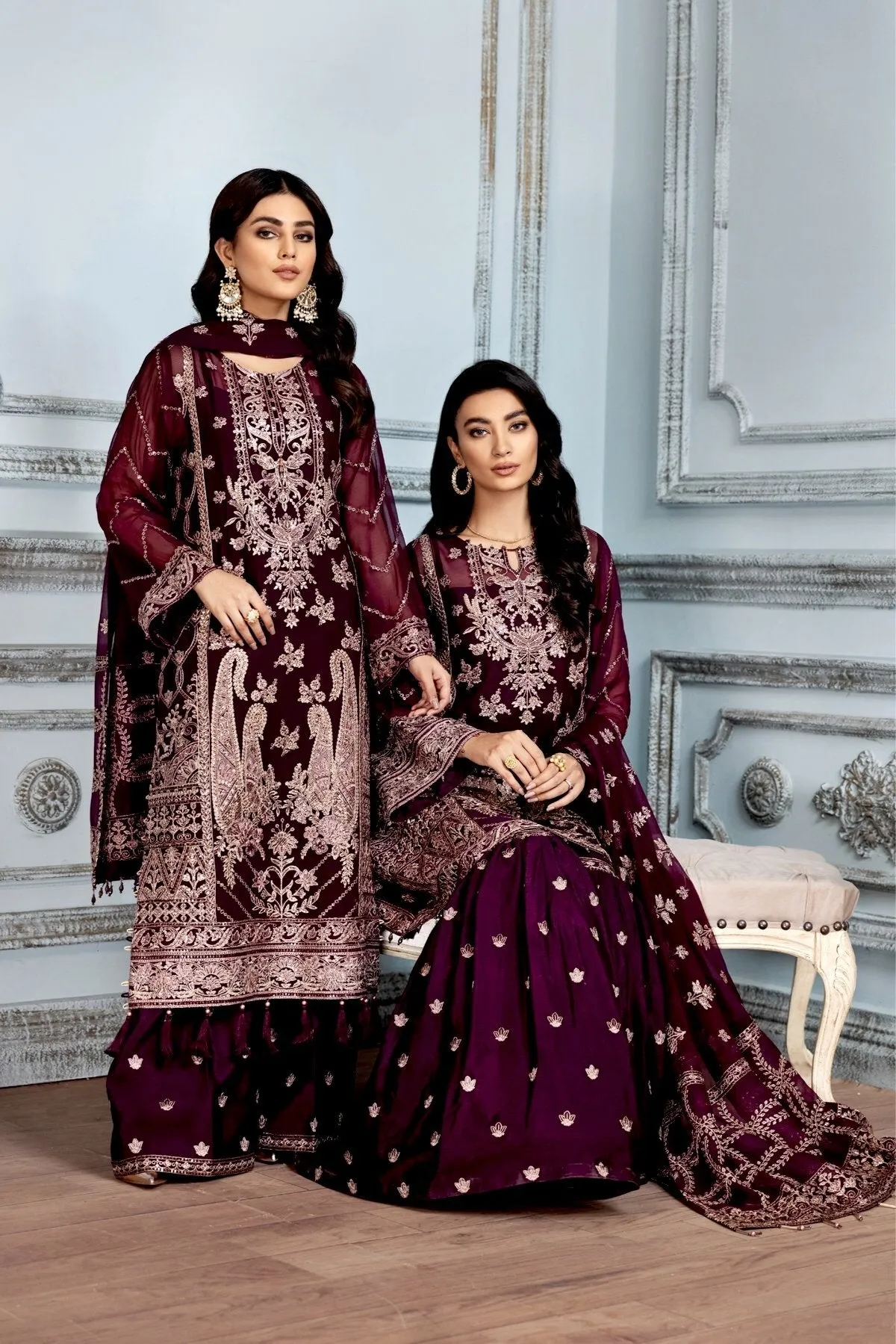 Alizeh Mah-e-Ru Festive Embroidered Chiffon Collection '– Lailomah