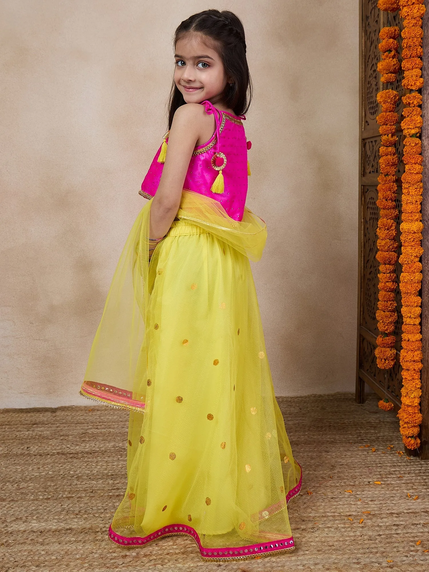 Girls Ready To Wear Lehenga Blouse With Dupatta