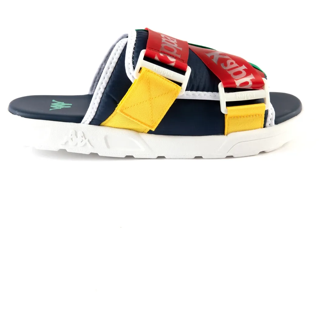 Kappa Authentic Mitel 1 Sandals - Blue / Red / Yellow