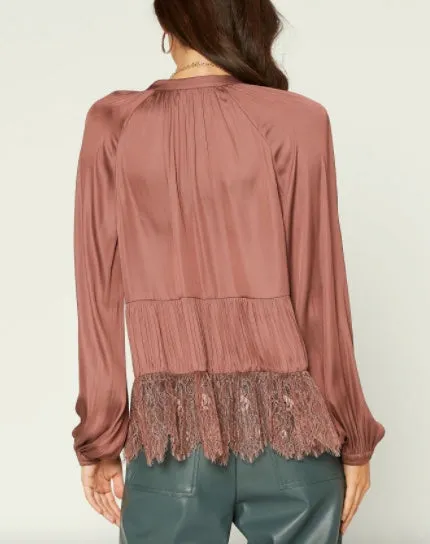 Ladies Blouse - Midnight Mauve