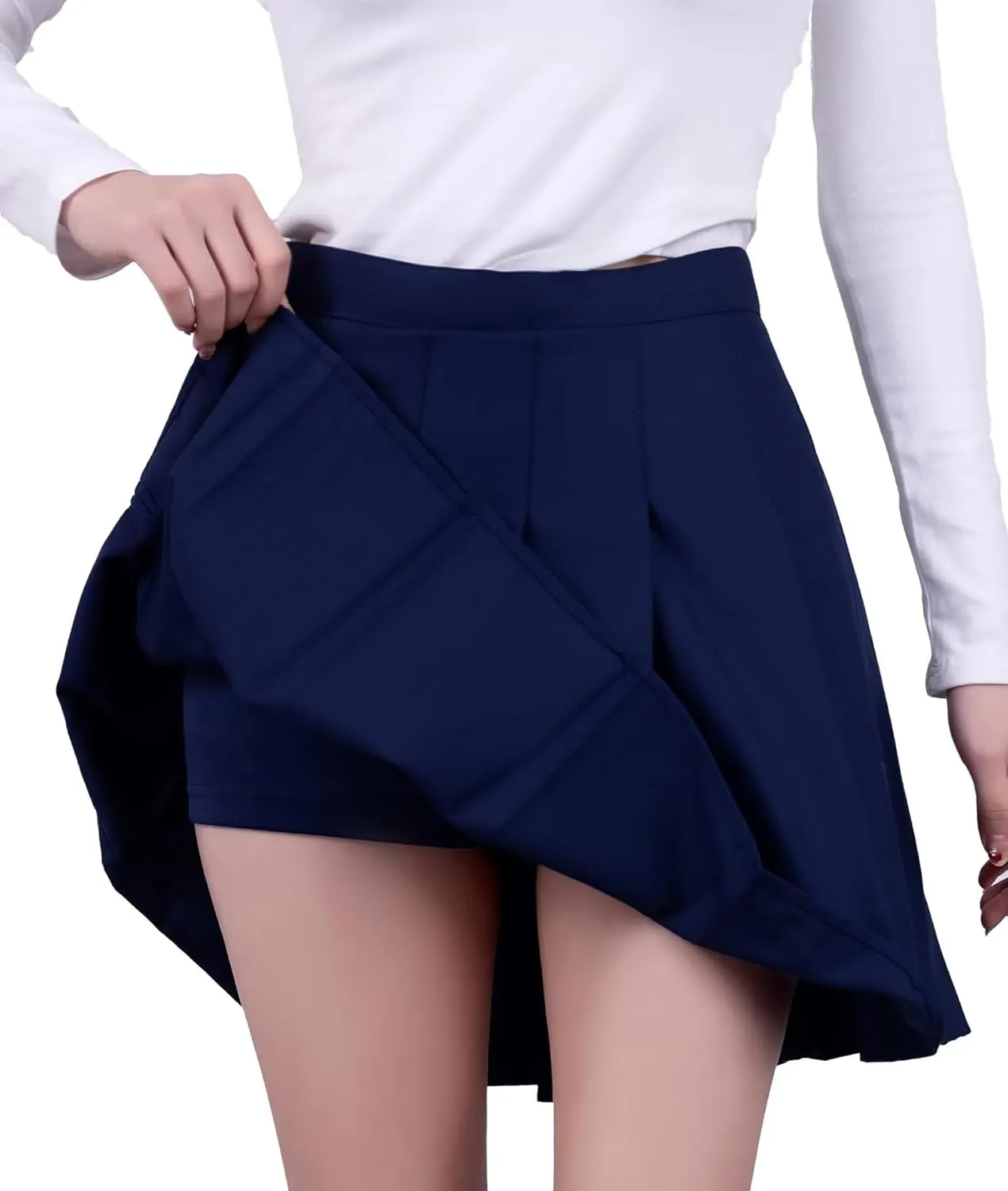 Pleated Skirts for Girls High Waisted School Uniform Skort with Undershorts Athletic Girls Tennis Skirt 2-14