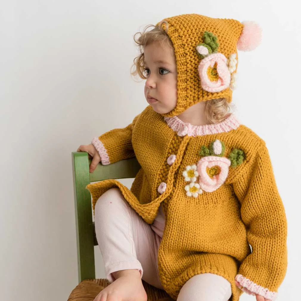 Poppy Sweater Gold for Babies and Toddlers