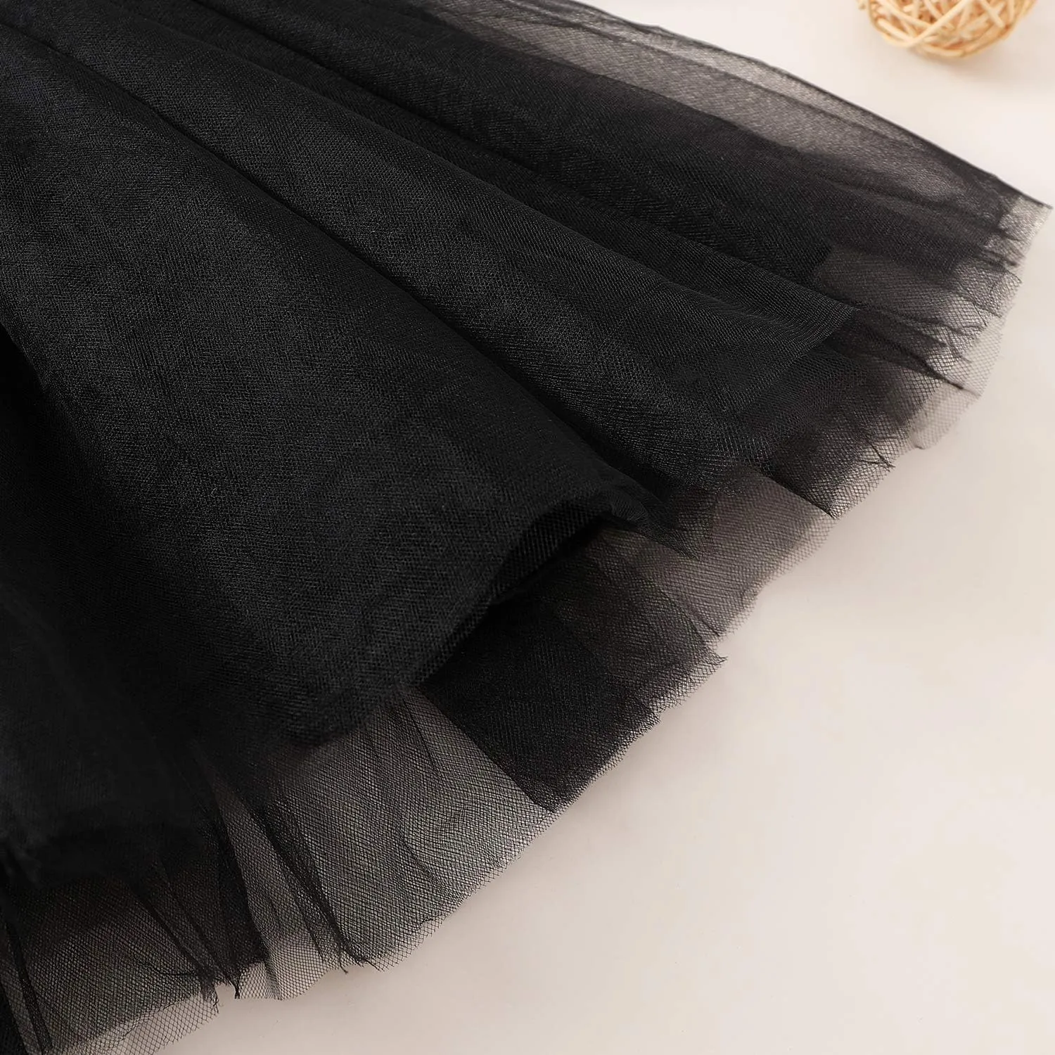 YOUNGER STAR Little Baby Girl Black and White Dress Buffalo Plaid Tutu Skirt Party Princess Formal Outfit Clothes